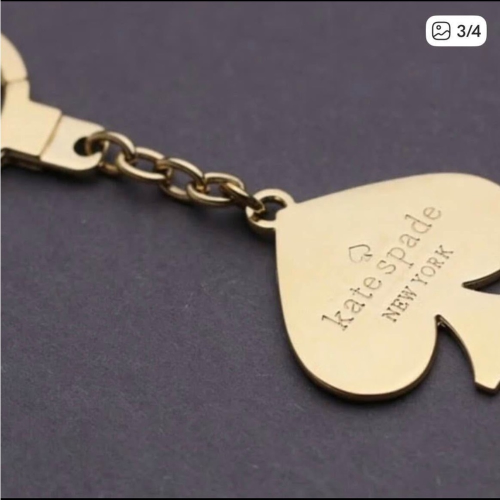 Kate Spade Gold Spade Keychain - Picture 3 of 4